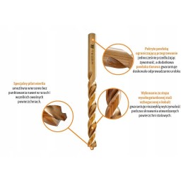 Kobalto metalo bandomasis grąžtas 11 0 mm teg