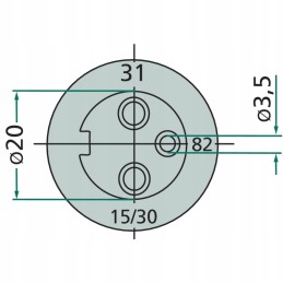 3 kontaktų kištukas 22725033200