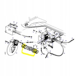 Fendt 600 stabdžių apkabos stūmoklis 54mm