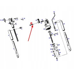 X485003205000 galinės jungties varžtas m5 x 35