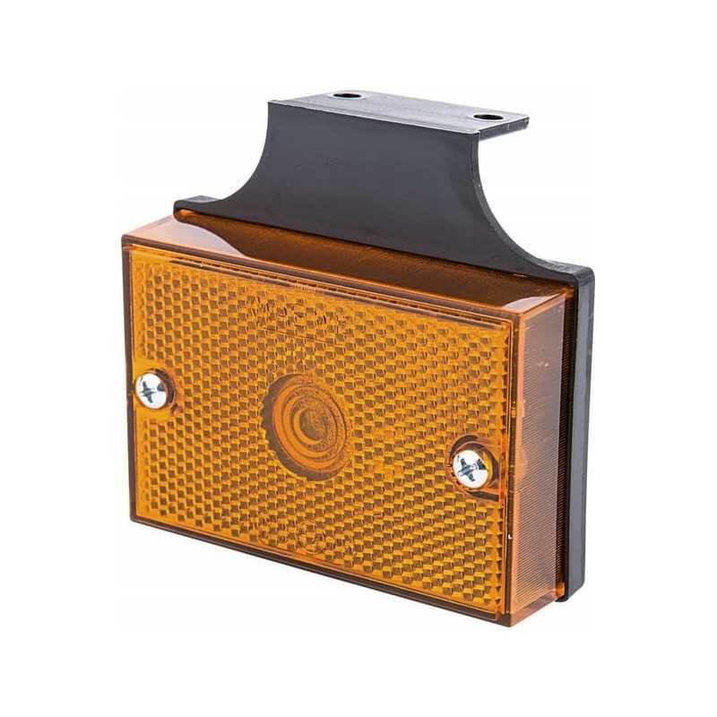 Stačiakampė gabaritinė lemputė 12 24v, oranžinė, priekinė