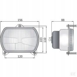 Ovalus halogeninis žibintas 12 24v h4 t4