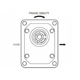 Dešiniosios pavaros hidraulinis siurblys 8cm3 12l gr2