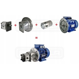 Sankaba siurbliui G3, variklis 2 2 5 5kW, 28mm velenas