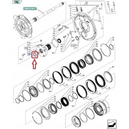 Sandarinimo žiedas New Holland Case Steyr 47