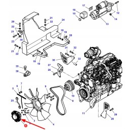 4282824m1 variklio ventiliatoriaus visko sankaba
