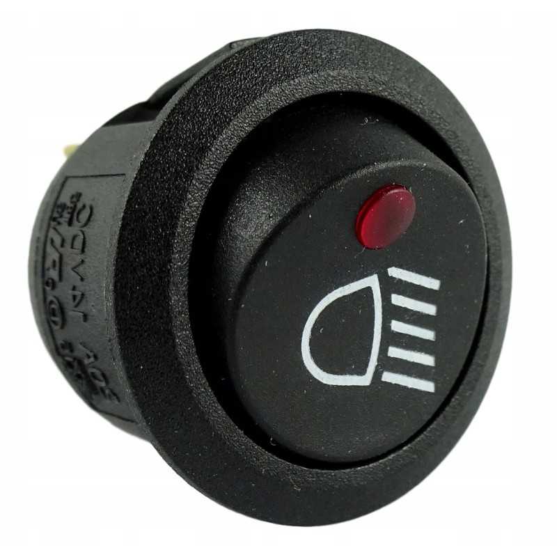 Darbinis šviesos jungiklis 12v 20a 20mm