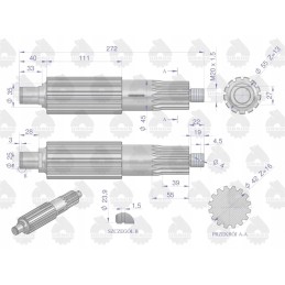 Varomojo rato velenas n tipo c 360 originalus ursus