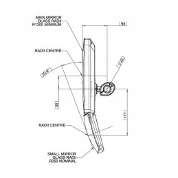Veidrodis new Holland t4 t5 dėklas cnh 48079738 brtit