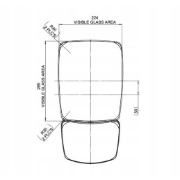 Veidrodis new Holland t4 t5 dėklas cnh 48079738 brtit