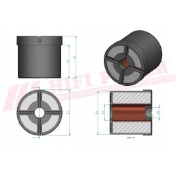 Hidraulinės alyvos filtras hifi filtras sh 60180
