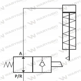 Uždarymo ir atbulinio vožtuvo 2 2 m22x1 5 Warynski
