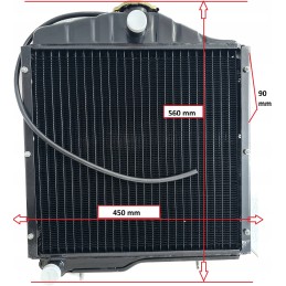 Ursus c 360 5 eilių varinis vandens aušintuvas