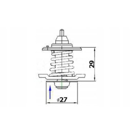 Termostato įdėklas New Holland 504221036 Polmo