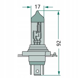 Mega lemputė 12v h 44 7712v60 55wh4