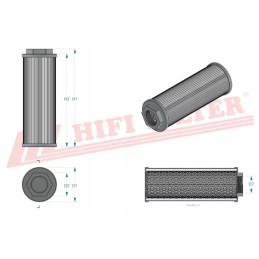 Hidraulinės alyvos filtras hifi filtras sh 77007