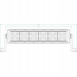 Halogeninė LED lankinė lempa 72w 6120lm 12 24v