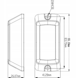 Amber Kramp LED įspėjamoji lemputė
