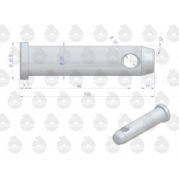 Originalus mf apatinio prikabinimo kablio atraminis kaištis