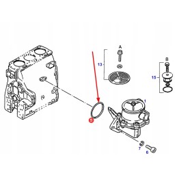 F312200710050 kuro siurblio sandarinimo žiedas