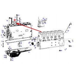 F281202210040 cilindro galvutės tarpiklis 1 4 mm