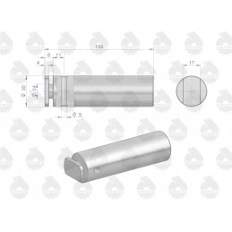 Apatinio kablio laikiklio kaištis c 385 originalus u