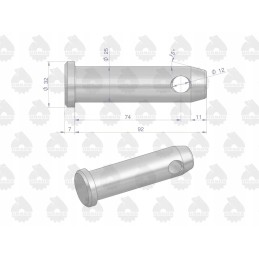 Originalus mf transportavimo kablio tvirtinimo kaištis