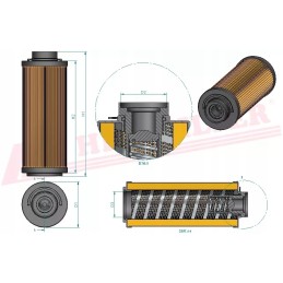 Hidraulinės alyvos filtras hifi filtras sh 63626
