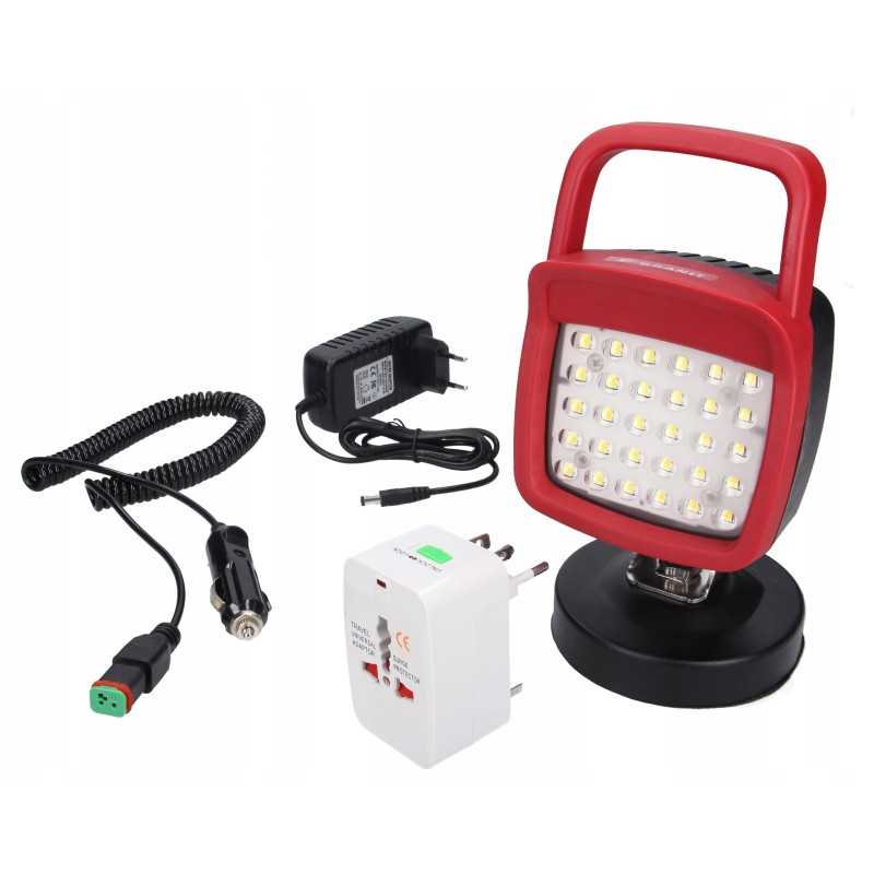 LED prožektorius įkraunamas difuzinis 400lm magnetas