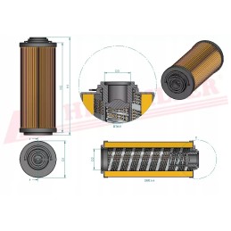 Hidraulinės alyvos filtras hifi filtras sh 63355
