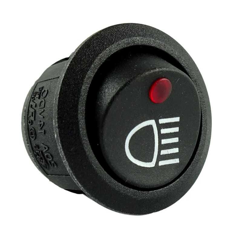 Tolimųjų šviesų jungiklis 12v 20 amperų 20mm