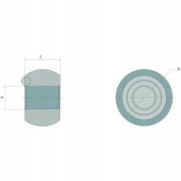 Apatinis jungties rutulys, 1 2 kategorija, tvirtas granitas