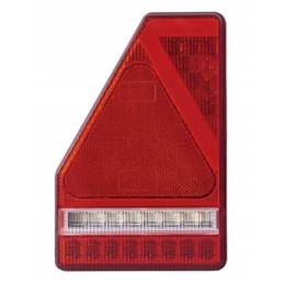 Galinis žibintas su trikampiu, 45LED, kairysis, traktorius