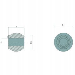 Viršutinis jungties rutulys, 2 3 kategorija, tvirtas granitas