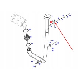 117202090050 viršutinio oro vamzdžio tvirtinimas