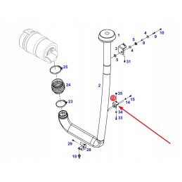 117202090060 apatinio oro vamzdžio tvirtinimas