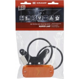 Stačiakampė LED markerinė lempa 12 24v su laidu