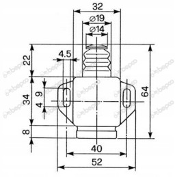 Cobo kontaktinis jungiklis, mechaninis sankabos stabdys