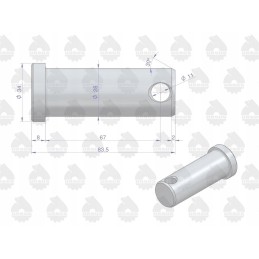 Jungo tvirtinimo kaištis 80453072 c 385 originalus