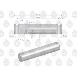 Apatinės trauklės volas 1695314m1 mf3 originalus Ursus