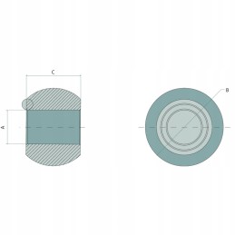 Apatinis jungties rutulys, 2 kategorija, tvirtas granitas