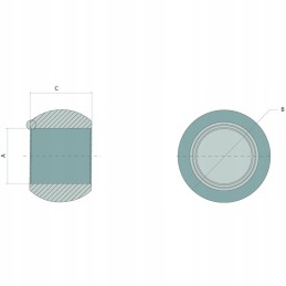 Apatinis jungties rutulys, 4 kategorija, tvirtas granitas