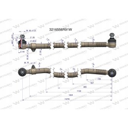 Vairo traukė 1270mm 3216556r91w Warynski
