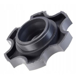 Plastikinis kuro bako dangtelis su senu sriegiu