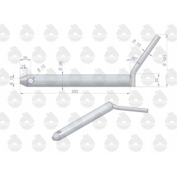 Apatinis kablio rėmo kaištis c 330 c 360 originalus