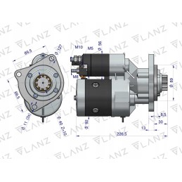 Magneton mf4 massey fer starteris su reduktoriumi