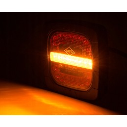 Kombinuotas galinis žibintas su traktoriaus ekskavatoriaus laikikliu