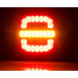 Kombinuotas galinis žibintas su traktoriaus ekskavatoriaus laikikliu