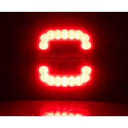 Kombinuotas galinis žibintas su traktoriaus ekskavatoriaus laikikliu