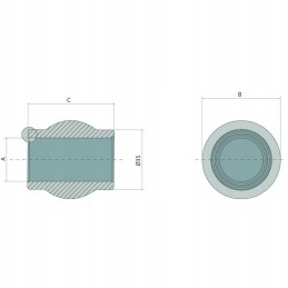 Viršutinis jungties rutulys, 2 kategorija, tvirtas granitas